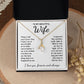 To My Beautiful Wife Necklace Gift for Her, Soulmate for Wife Birthday Gifts from Husband, Anniversary for Women, Soulmate Gifts, Message Card and Necklace Gifts Box Gift Box Styles on Birthday, Wedding, Anniversary, Valentine Allruing Necklace
