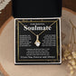 Gifts For Soulmate Birthday Gifts From Husband Necklace Valentines Days, Necklace for Future Soulmate, Valentine Wedding Jewelry for Wife Necklace Gifts from Husband - Soulmate Gift Necklace with Message Card and Gift Box Allruing Necklace