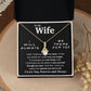 To My Wife Necklace To My Future Wife Necklace Gifts, Promise Necklace For Her, Fiance Gifts For Her, Valentine Gifts For Soulmate From Husband With Message Card Box LED, Soulmate Necklace For Women, To My Wife Necklace Allruing Necklace