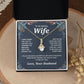 Valentine Gifts for Wife Necklace from Husband, Gifts for Wife from Husband, Valentine Gifts for Her Gifts Soulmate Message Card and Necklace Gift Box Gift Box Styles on Birthday, Wedding, Anniversary, Valentine Allruing Necklace