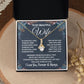 To My Beautiful Wife Necklace, Soulmate Jewelry For Women, Wife Necklace From Husband, Soulmate Wedding Gifts Necklace For Wife, Soulmate Gifts For Her, To My Future Wife Necklace Soulmate Allruing Necklace