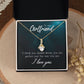 To My True Girlfriend Necklace, Brother to Sister, Birthday For Sister from Brother, I Love You, Love Knot Meaningful Necklace Message Card and Gift Box Styles on Birthday, Christmas, Anniversary Allruing Necklace