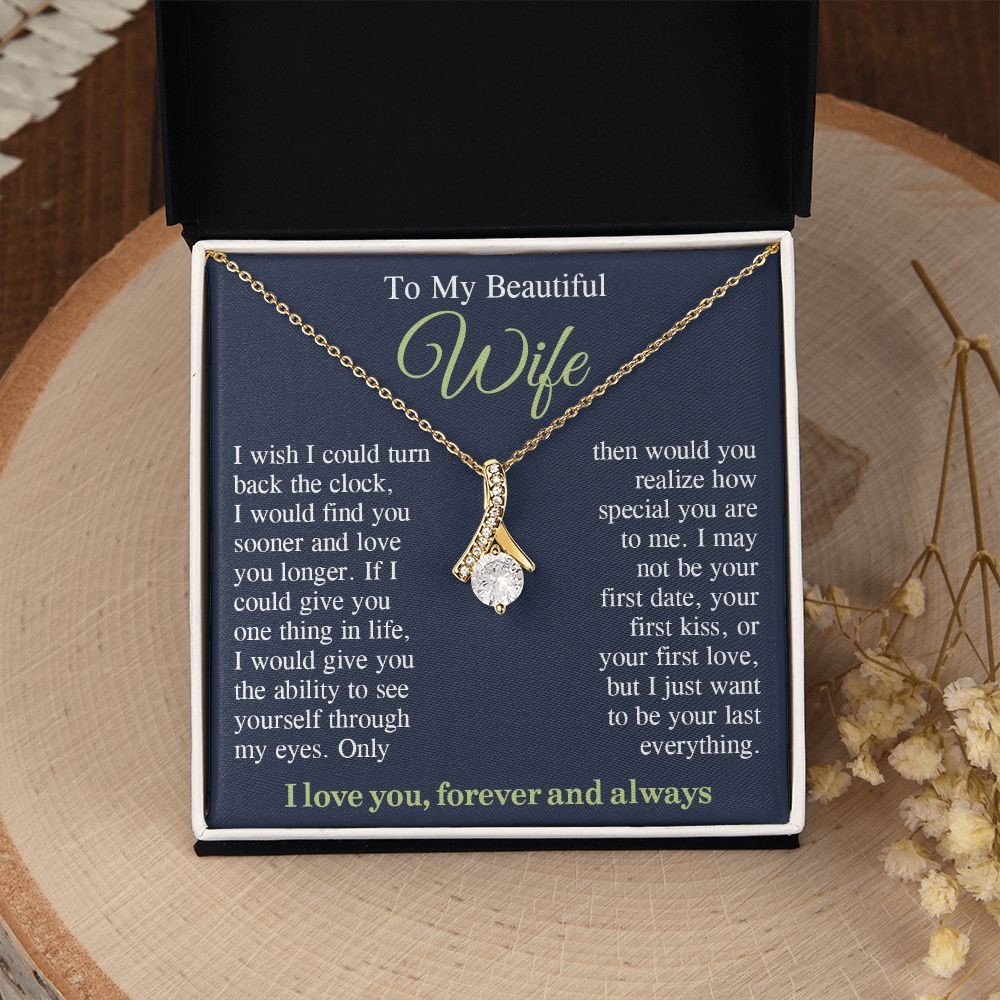 To My Beautiful Soulmate Necklace Gift, Wife Gifts From Husband, Anniversary Gifts For Wife From Husband To My Soulmate Necklace Message Card and Necklace Gift Box Gift Box Styles on Birthday, Wedding, Anniversary, Valentine Allruing Necklace