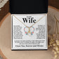 Couples Gifts Necklace To My Wife Necklace Valentine Christmas Jewelry Romantic Gifts For My Wife Pendant Jewelry with Message Card and Box Necklaces for Women Valentines Day Happy Anniversary Wedding Present Allruing Necklace