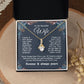 Valentine Gifts for Wife Necklace from Husband, Gifts for Wife from Husband, Birthday Gifts for Her Gifts Soulmate Message Card and Necklace Gift Box Gift Box Styles on Birthday, Wedding, Anniversary, Valentine Allruing Necklace