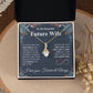 Future Wife Necklace My Last Everything, Promise Necklace For Her, Fiance Gift For Her, Wedding Gifts For Future Wife With Message Card Box LED, Soulmate Necklace For Women, To My Wife Necklace Allruing Necklace
