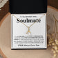 Gifts For Soulmate Birthday Gifts From Husband Necklace Valentines Day, Necklace for Future Soulmate, Wedding Anniversary Jewelry for Wife Necklace Gifts from Husband - Soulmate Gift Necklace with Message Card and Gift Box Allruing Necklace