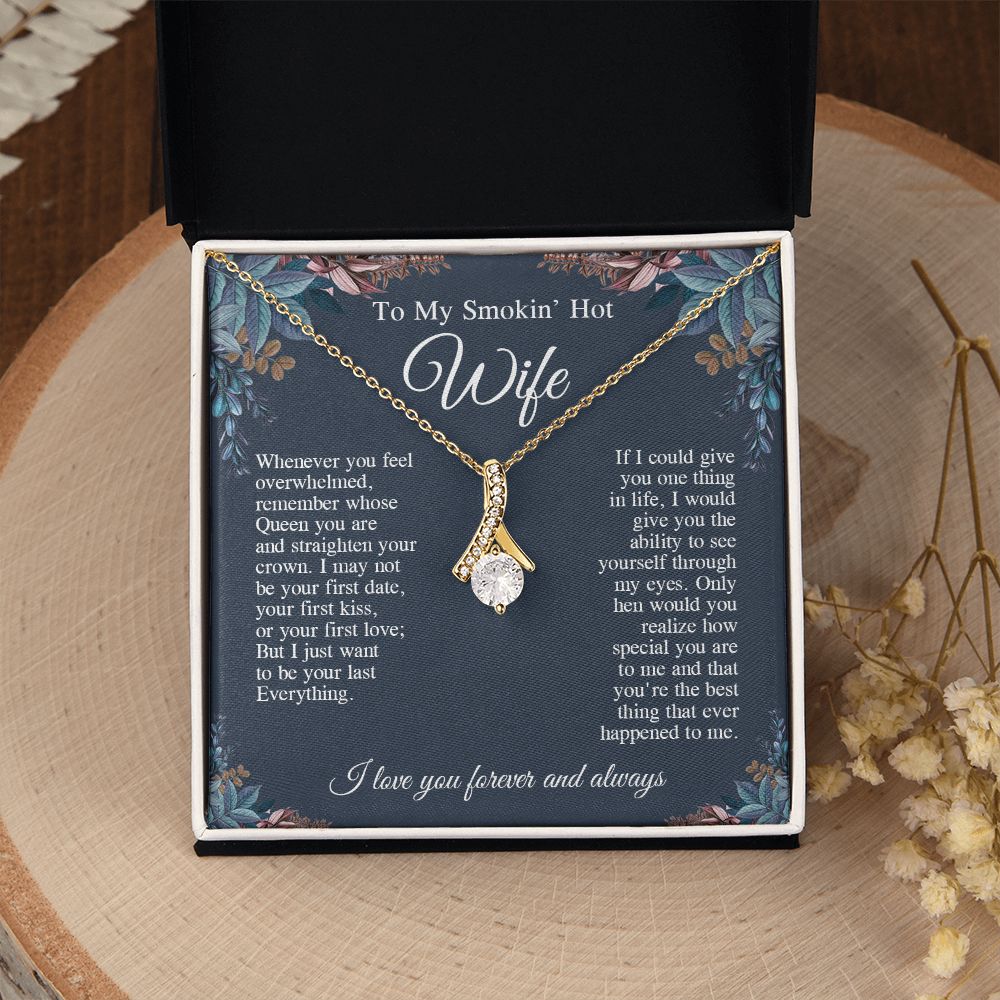 To My Beautiful Soulmate Necklace, Valentine Anniversary Jewelry Gifts for Women, Anniversary Gifts For Wife From Husband To My Wife Necklace Message Card and Necklace Gift Box Gift Box Styles on Birthday, Wedding, Anniversary, Valentine Allruing Necklace