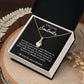 To My Lovely Wife Necklace Gift From Husband To My Badass Wife Pendant Valentine Jewelry with Message Card and Gift Box. Gift for Wife. Necklace Gift Set for Wife Necklace Gifts Box Gift Box Styles Allruing Necklace