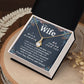 To My Wife Necklace To My Future Wife Necklace Gifts, Promise Necklace For Her, Fiance Gifts For Her, Anniversary Necklace Gifts For Soulmate From Husband With Message Card Box LED, Soulmate Necklace For Women, To My Wife Necklace Allruing Necklace