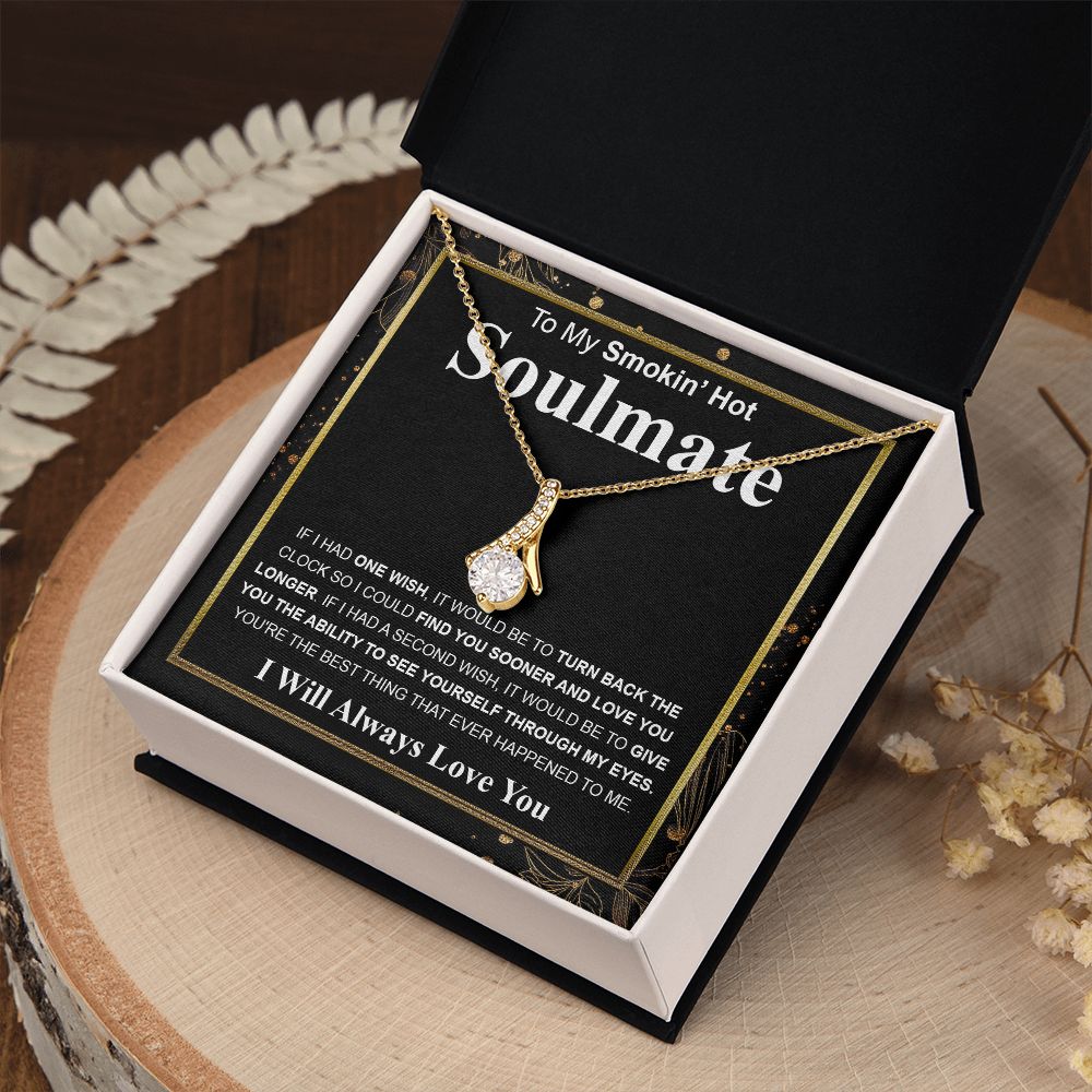 Gifts For Soulmate Birthday Gifts From Husband Necklace Valentines Day, Necklace for Future Soulmate, Valentine Necklace Jewelry for Wife Necklace Gifts from Husband - Soulmate Gift Necklace with Message Card and Gift Box.jpg Allruing Necklace