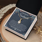 To My Beautiful Soulmate Necklace Gifts for Wife from Husband, Soulmate Valentine Gifts, Gift for Wife, Message Card and Necklace Gift Box Gift Box Styles on Birthday, Wedding, Anniversary, Valentine Allruing Necklace