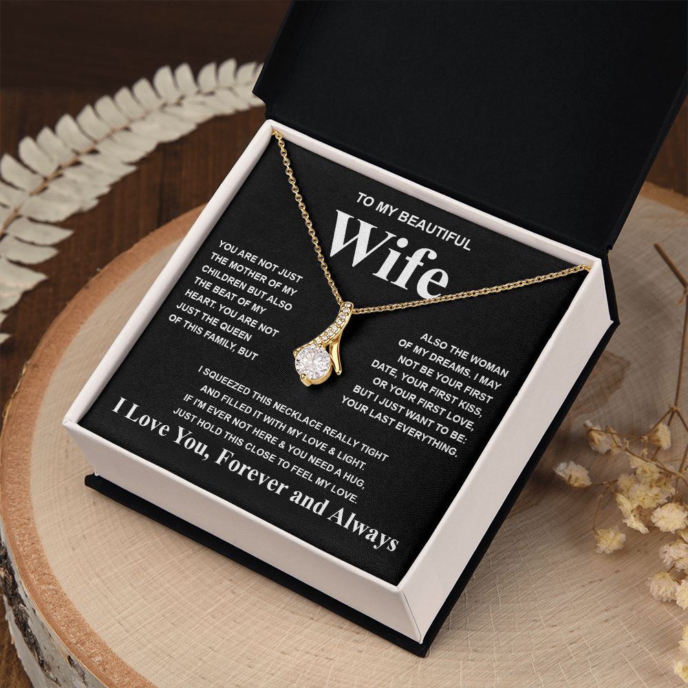 Gifts For Wife Birthday Gifts From Husband Necklace Valentines Days, Necklace for Future Soulmate, Anniversary Necklace Jewelry for Wife Necklace Gifts from Husband - Soulmate Gift Necklace with Message Card and Gift Box Allruing Necklace