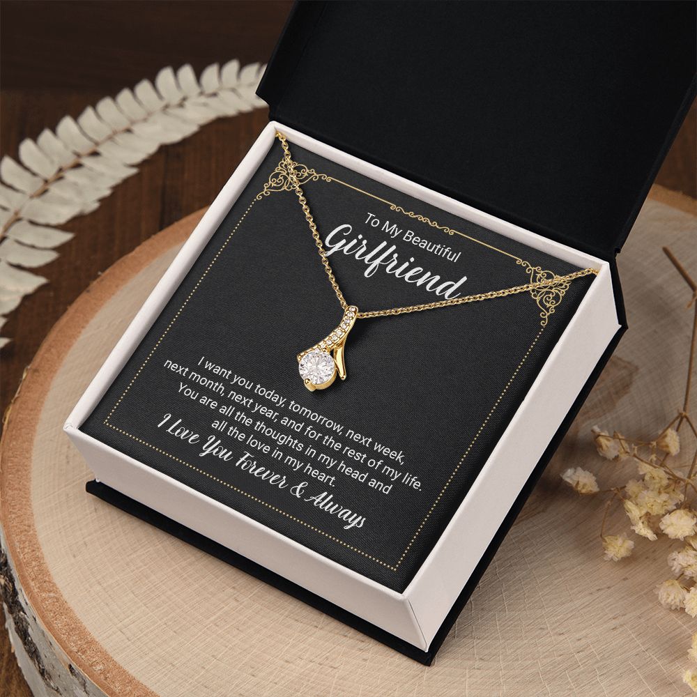 to My Future Wife Necklace, to my Wife, Necklaces For Wife From Husband With, Meaningful Necklace Message Card and Gift Box Styles on Birthday, Christmas, Anniversary  Allruing Necklace