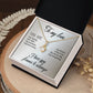 To My Love "Promise NecklaceGift for Fiance, Girlfriend, Future Wife, Wife. Fiance, Girlfriend, Future Wife, Wife Gift, Love Knot Meaningful Necklace Message Card and Gift Box Styles on Birthday, Christmas, Anniversary Allruing Necklace
