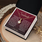To My Soulmate Necklace For Women, Couple Gifts For Girlfriend, Valentine Christmas Presents For Girlfriend, Valentine Necklace Gifts For Wife, Women Romantic Jewelry For Her Vanlentine Day's Message Card and Gift Box Styles ALLURING