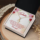 To My Soulmate Necklace I Love You Wife Love Knot Message Card and Box Gift Set for Girlfriend Women from Husband Boyfriend Couples, Meaningful Necklace Message Card and Gift Box Styles on Birthday, Christmas, Anniversary Allruing Necklace