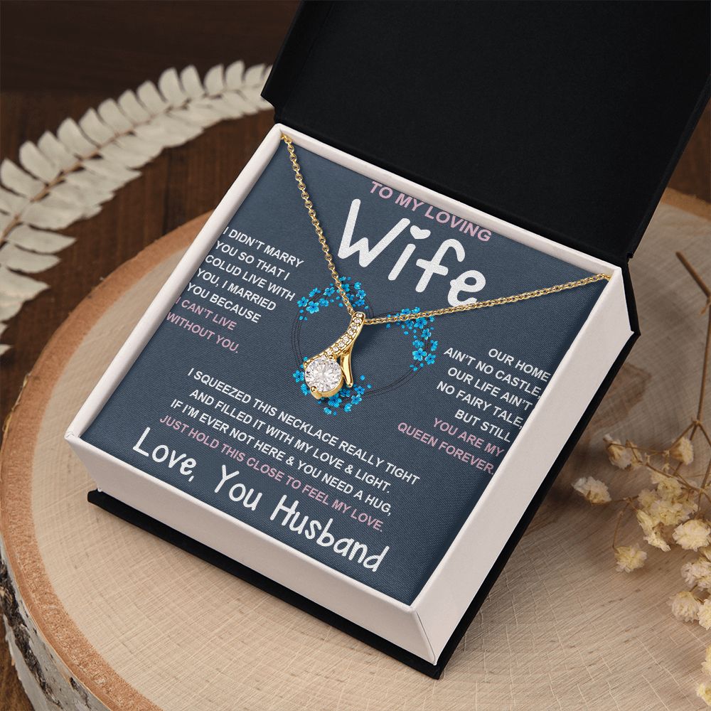 Soulmate Necklace For Women, To My Future Wife, Soulmate Gifts For Her, Future Wife Necklace, Necklaces For Girlfriend, To My Wife Necklace, Wife Necklace From Husband Necklace Message Card and Gift Box Styles on Birthday, Christmas, Valentine Allruing Ne