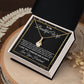 To My Beautiful Wife Necklace From Husband Pendant Jewelry with Message Card and Box Necklaces for Women Valentines Day Happy Anniversary Wedding Present for Birthday, Merry Christmas for Wife Allruing Necklace