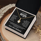 Valentine Gifts for Wife Necklace from Husband- Gifts for Wife from Husband, Valentine Gifts for Her Gifts Soulmate Message Card and Necklace Gift Box Gift Box Styles on Birthday, Wedding, Anniversary, Valentine Allruing Necklace