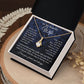 Wife Necklace Gift for Her, Soulmate Jewelry, Necklace for Future Soulmate, Valentine Anniversary Jewelry for Wife Necklace Gift from Husband - Soulmate Gift Necklace with Message Card and Gift Box Allruing Necklace