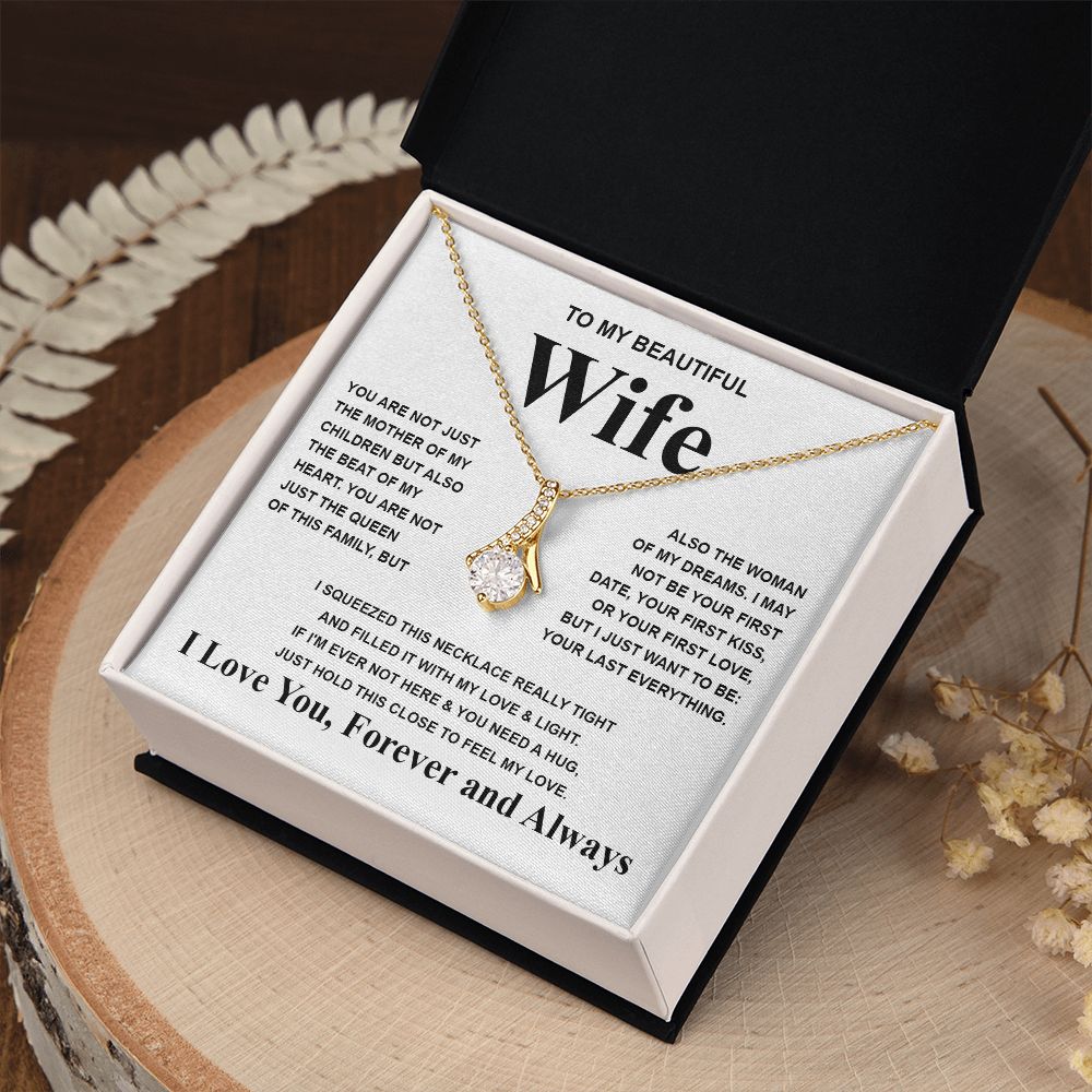 Gifts For Wife Birthday Gifts From Husband Necklace Valentines Days, Necklace for Future Soulmate, Valentine Necklace Jewelry for Wife Necklace Gifts from Husband - Soulmate Gift Necklace with Message Card and Gift Box Allruing Necklace
