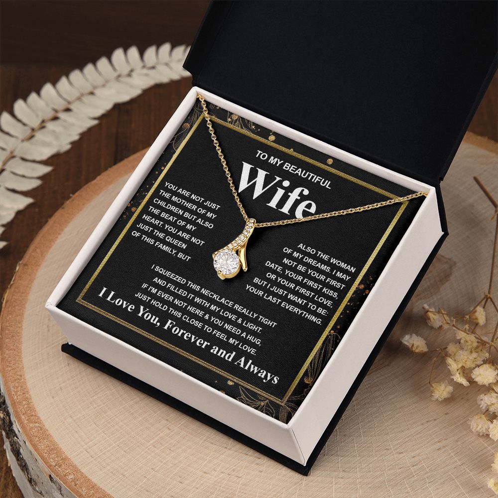 Gifts For Wife Birthday Gifts From Husband Necklace Valentines Days, Necklace for Future Soulmate, Valentine Wedding Jewelry for Wife Necklace Gifts from Husband - Soulmate Gift Necklace with Message Card and Gift Box Allruing Necklace