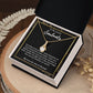 To My Lovely Soulmate Necklace Gift From Husband To My Badass Wife Pendant Jewelry with Message Card and Gift Box. Gift for Wife. Necklace Gift Set for Wife Necklace Gifts Box Gift Box Styles Allruing Necklace