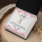Couples Gifts Necklace To My Beautiful Wife Necklace Gifts For My Wife, I Love You, Love Knot Meaningful Necklace Message Card and Gift Box Styles on Birthday, Christmas, Anniversary Allruing Necklace