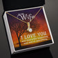Birthday For Wife, Love Necklace Gifts For Wife From Husband, To My Soulmate Necklace For Women, To My Wife Necklace Wedding Anniversary, Love Knot Meaningful Necklace Message Card and Gift Box Styles on Birthday, Christmas, Anniversary Allruing Necklace