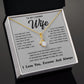 Soulmate Necklace For Women, To My Wife, Soulmate Gifts For Her, Future Wife Necklace, Necklaces For Girlfriend, To My Wife Necklace, Wife Necklace From Husband Necklace Message Card and Gift Box Styles on Birthday, Christmas, Valentine Allruing Necklace