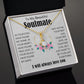 My Beautiful Soulmate Necklace To My Future Wife Gifts, Promise Necklace For Her, Fiance Gifts For Her, Valentine Gifts For Soulmate From Husband With Message Card Box LED, Soulmate Necklace For Women, To My Wife Necklace Allruing Necklace