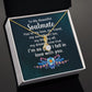Couples Gifts, Beautiful Soulmate Necklace Gifts From Husband, Wedding Anniversary Jewelry For Wife From Husband, Wife Birthday From Husband, To My Unbiological Sister Message Card and Gift Box styles On Birthday, Christmas, Anniversary  Allruing Necklace