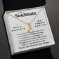 To My Soulmate Necklace To My Future Wife Gifts, Promise Necklace For Her, Fiance Gifts For Her, Valentine Gifts For Soulmate From Husband With Message Card Box LED, Soulmate Necklace For Women, To My Wife Necklace Allruing Necklace