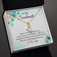 To My Soulmate, To My Wife Necklace, Wife Necklace, Wife Gift, WIfe Gift From Husband, Happy Anniversary, Meaningful Necklace Message Card and Gift Box Styles on Birthday, Christmas, Anniversary Allruing Necklace