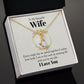 Wife Necklace Gifts From Husband, Wedding Anniversary Jewelry For Wife From Husband, Wife Birthday From Husband, Necklaces For Wife From Husband To My Wife Necklace, Necklace Message Card and Gift Box Styles on Birthday, Christmas, Anniversary  Allruing N