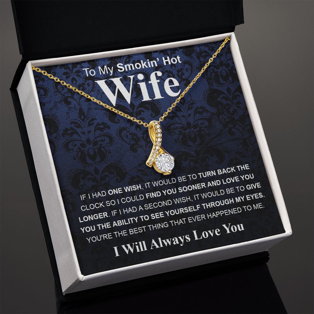 Gifts For Wife Birthday Gifts From Husband Necklace Valentines Day, Necklace for Future Soulmate, Wedding Valentine Jewelry for Wife Necklace Gifts from Husband - Soulmate Gift Necklace with Message Card and Gift Box Allruing Necklace