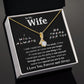 To My Wife Necklace To My Future Wife Necklace Gifts, Promise Necklace For Her, Fiance Gifts For Her, Valentine Gifts For Soulmate From Husband With Message Card Box LED, Soulmate Necklace For Women, To My Wife Necklace Allruing Necklace