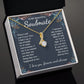 To My Beautiful Soulmate Necklace Gift for Her, Soulmate for Wife Valentine Gifts from Husband, Birthday for Women, Soulmate Gifts, Message Card and Necklace Gifts Box Gift Box Styles on Birthday, Wedding, Anniversary, Valentine Allruing Necklace