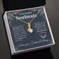 Beautiful Soulmate Necklace My Last Everything, Promise Necklace For Her, Fiance Gift For Her, Wedding Gifts For Future Wife With Message Card Box LED, Soulmate Necklace For Women, To My Wife Necklace Allruing Necklace