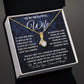 To My Beautiful Wife Necklace Gift for Her, Soulmate for Wife Birthday Gifts from Husband, Wedding Jewelry for Women, Soulmate Gifts, Message Card and Necklace Gifts Box Gift Box Styles on Birthday, Wedding, Anniversary, Valentine Allruing Necklace