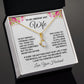 Wife Necklace Gifts from Husband, Wedding Anniversary Gifts for Wife from Husband, Wife Valentine Gifts from Husband, To My Wife Necklace Message Card and Necklace Gifts Box Gift Box Styles on Birthday, Wedding, Anniversary, Valentine Allruing Necklace