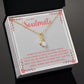 Couples Gifts, Soulmate Necklace Gifts From Husband, Wedding Anniversary Jewelry For Wife From Husband, Wife Birthday From Husband, To My Soulmate Message Card and Gift Box styles On Birthday, Christmas, Anniversary  Allruing Necklace