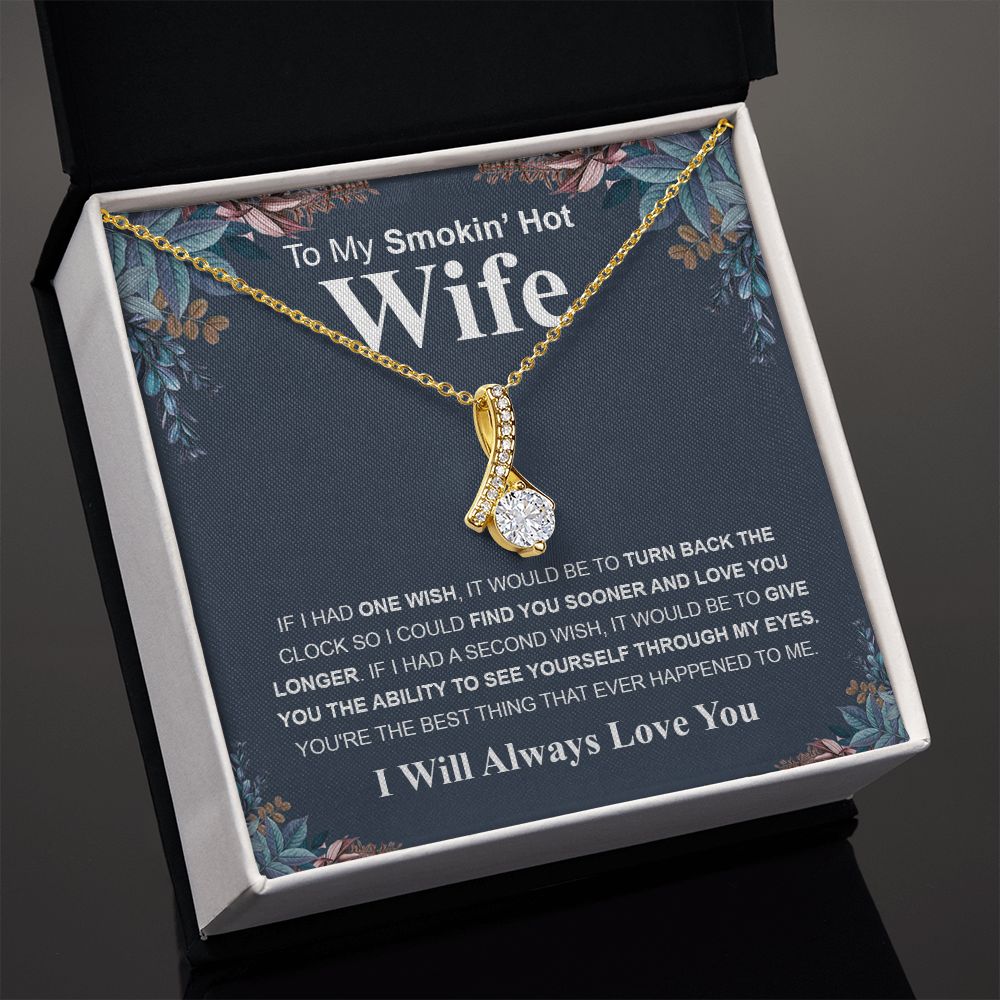 Gifts For Wife Birthday Gifts From Husband Necklace Valentines Day, Necklace for Future Soulmate, Wedding Birthday Jewelry for Wife Necklace Gifts from Husband - Soulmate Gift Necklace with Message Card and Gift Box Allruing Necklace