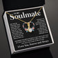 Couples Gifts Necklace To My Soulmate Necklace Birthday Christmas Jewelry Romantic Gifts For My Wife Pendant Jewelry with Message Card and Box Necklaces for Women Valentines Day Happy Anniversary Wedding Present Allruing Necklace