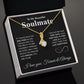 To My Beautiful Soulmate Necklace My Last Everything, Promise Necklace For Her, Fiance Gifts For Her, Valentine Gifts For Future Wife With Message Card Box LED, Soulmate Necklace For Women, To My Wife Necklace Allruing Necklace