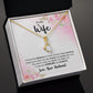 To My Wife Every Passing Second Gift Wife From Husband, Dear Wife, Jewelry For Women, Jewelry For Wife, Love Knot Meaningful Necklace Message Card and Gift Box Styles on Birthday, Christmas, Anniversary Allruing Necklace