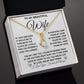 To My Beautiful Wife Necklace Gift for Her, Soulmate for Wife Birthday Gifts from Husband, Anniversary Jewelry for Women, Soulmate Gifts, Message Card and Necklace Gifts Box Gift Box Styles on Birthday, Wedding, Anniversary, Valentine Allruing Necklace