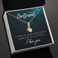 To My True Girlfriend Necklace, Brother to Sister, Birthday For Sister from Brother, I Love You, Love Knot Meaningful Necklace Message Card and Gift Box Styles on Birthday, Christmas, Anniversary Allruing Necklace