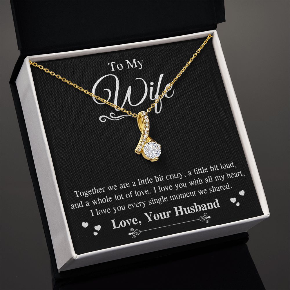 Valentine To My Soulmate Necklace Gifts for Wife from Husband, Wife Anniversary Gifts, Gift for Soulmate Necklace Message Card and Necklace Gift Box Gift Box Styles on Birthday, Wedding, Anniversary, Valentine Allruing Necklace